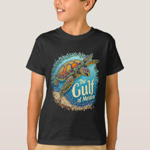 Gulf Of Mexico Turtle Colourful Mexican Men Women T-Shirt