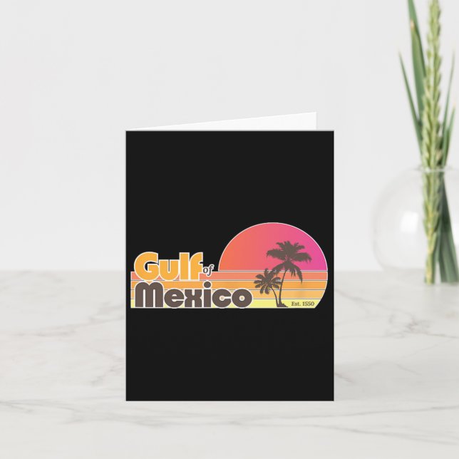 Gulf Of Mexico Vintage  Card (Front)