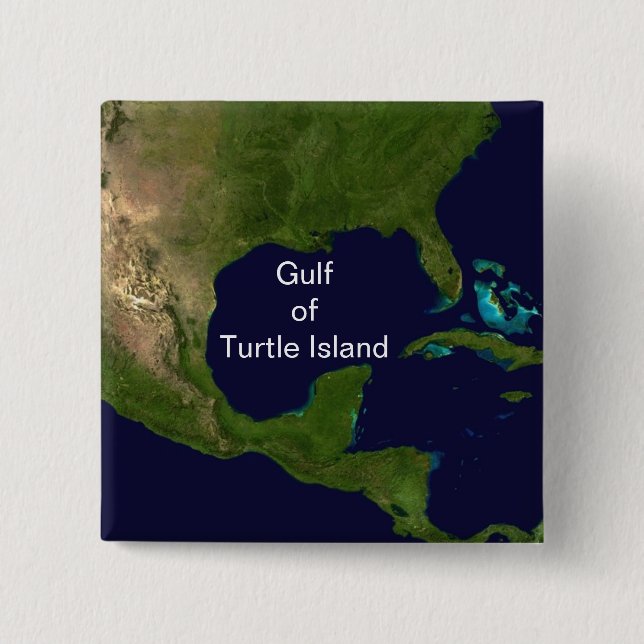 Gulf of Turtle Island Button (Front)
