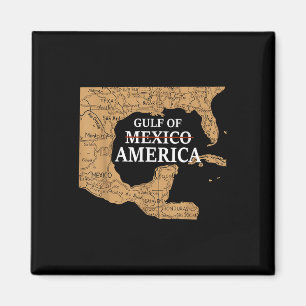 Gulf Of United States Of America Est 2025 Map Retr Magnet