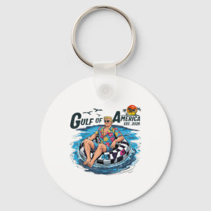 Gulf Of Us America Est 2025 Funny Trump  Keychain
