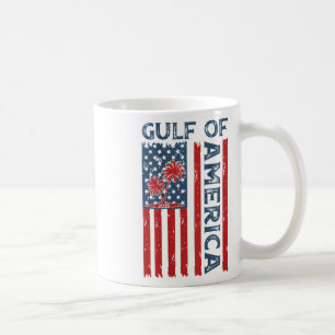 Gulf Of Us America Est 2025 Usa American Flag (on  Coffee Mug