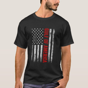 Gulf Of US America Est 2025 USA American Flag Patr T-Shirt