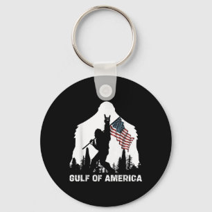 Gulf Of Usa America 2025 Funny Vintage Usa Flag  Keychain