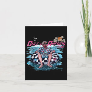 Gulf Of Usa America Est 2025 American Flag Gulf Me Card