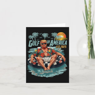 Gulf Of Usa America Est 2025 American Flag Gulf Me Card