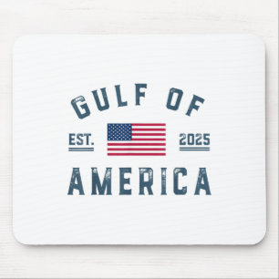 Gulf Of Usa America Est 2025 American Flag Gulf Of Mouse Pad