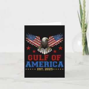 Gulf Of Usa America Est. 2025 Funny Gulf Of Mexico Card
