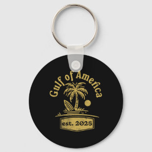 Gulf Of Usa America Est 2025 Retro Gulf Of Us Amer Keychain
