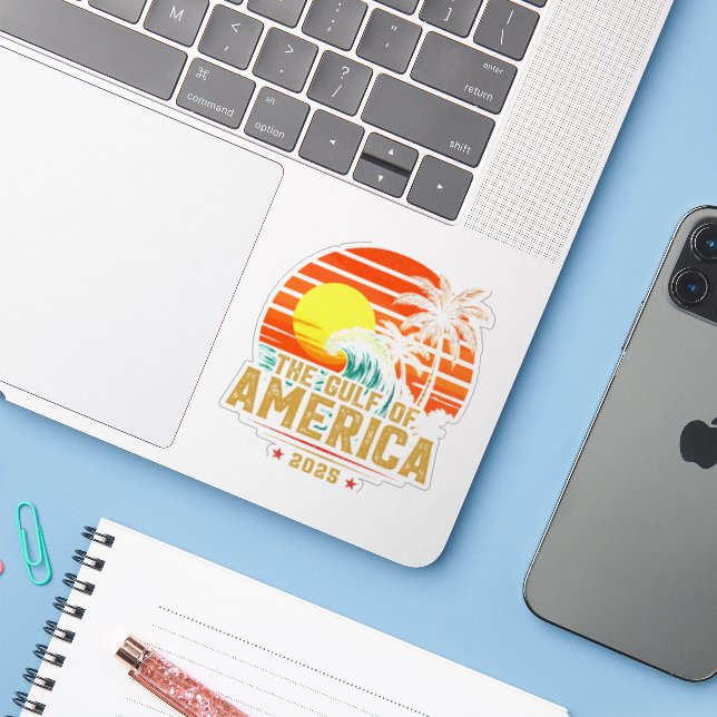 Gulf of USA America Est 2025 Retro Vintage (Laptop w/ iPhone)