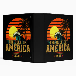 Gulf of USA America Est 2025 Retro Vintage Binder