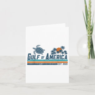 Gulf Of Usa America Est 2025 Turtle Gulf Mexico  Card