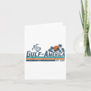 Gulf Of Usa America Est 2025 Turtle Gulf Mexico  Card
