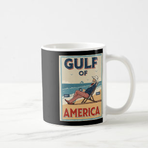 Gulf Of Usa America Est. 2025 Uncle Sam Patriotic  Coffee Mug
