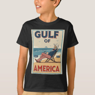 Gulf Of Usa America Est. 2025 Uncle Sam Patriotic  T-Shirt