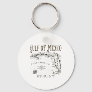 Gulf Of Usa America Funny Gulf Of Mexico Flag Map  Keychain