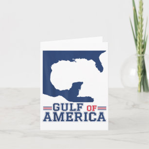 Gulf Of Usa America Funny Gulf Of Mexico July 4th  Card