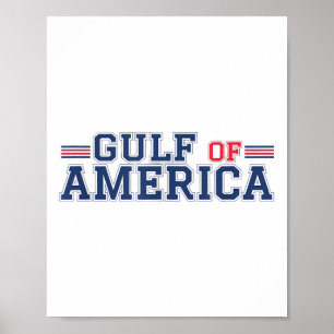 Gulf Of Usa America Funny Gulf Of Mexico July 4th  Poster