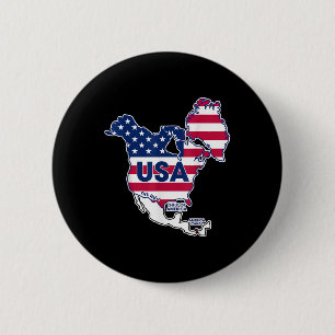 Gulf Of Usa America Funny Gulf Of Mexico Usa Flag  2 Inch Round Button