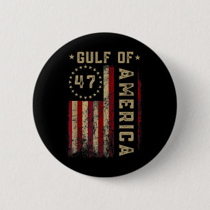 Gulf Of Usa America Funny Usa Flag 2  Inch Round Button