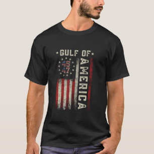 Gulf Of USA America Funny USA Flag for men women T-Shirt