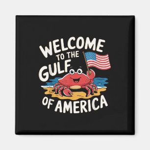 Gulf Of Usa America Gift Men Women Flag Beach _8 Magnet