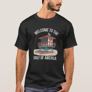 Gulf Of USA America Gift Men Women Flag Beach Prem T-Shirt