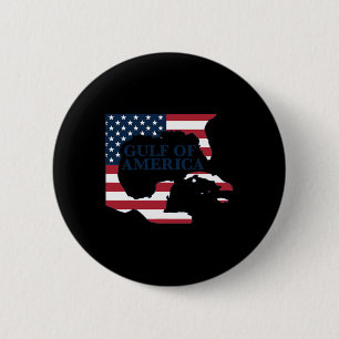 Gulf Of Usa America Map Patriotic American Flag Gu 2 Inch Round Button