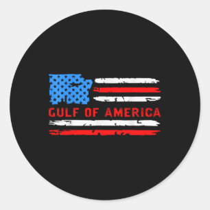 Gulf Of Usa America President Trump 2025 _5 Classic Round Sticker