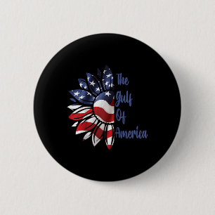 Gulf Of Usa America President Trump 2025 Raglan Ba 2 Inch Round Button