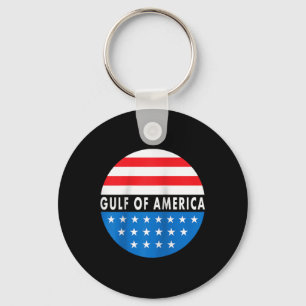 Gulf Of Usa America President Trump 2025 Raglan Ba Keychain
