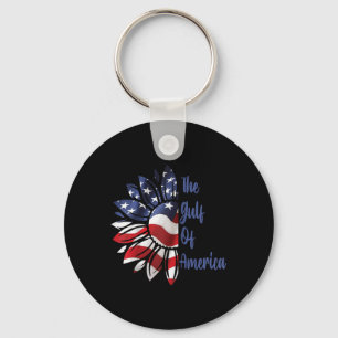 Gulf Of Usa America President Trump 2025 Raglan Ba Keychain