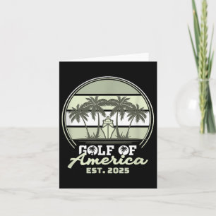 Gulf Of Usa America Shirt Est 2025 Retro Vintage B Card