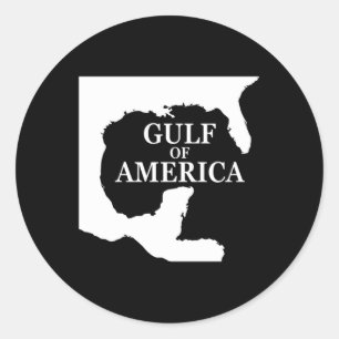 Gulf Of Usa America Shirt Funny Usa Flag Swea  Classic Round Sticker