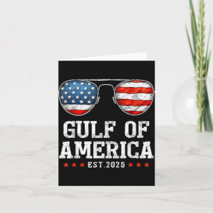 Gulf Of Usa America Since 2025 Red White And Blue  Card