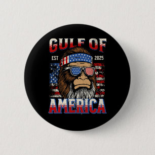 Gulf Of Usa America Trump Funny Bigfoot Mexico Pat 2 Inch Round Button