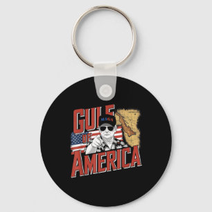Gulf Of Usa America Trump Greeting From The Patrio Keychain