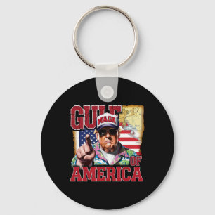 Gulf Of Usa America Trump Greeting From The Patrio Keychain