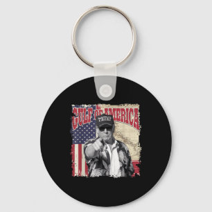 Gulf Of Usa America Trump Greeting From The Patrio Keychain