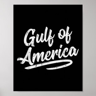 Gulf Of Usa America Vintage Men Women Kids  Poster