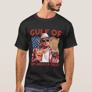 Gulf Of Usa Patriotic Americas Gulf American Flag T-Shirt