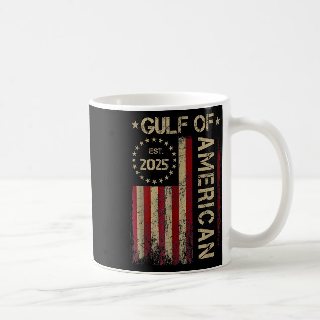 Gulf Retro Of America Est 2025 Usa American Flag M Coffee Mug (Right)