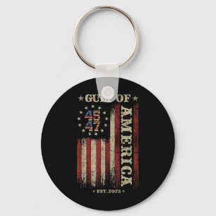 Gulf Retro Of America Est 2025 Usa American Flag M Keychain