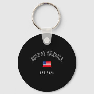 Gulf Retro Of America Est 2025 Usa American Flag M Keychain