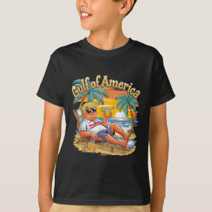 Gulf Retro Of America Est 2025 Vintage Beach Vacat T-Shirt