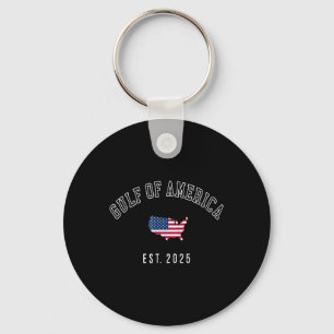 Gulf Retro Of Usa America Est 2025 American Flag M Keychain
