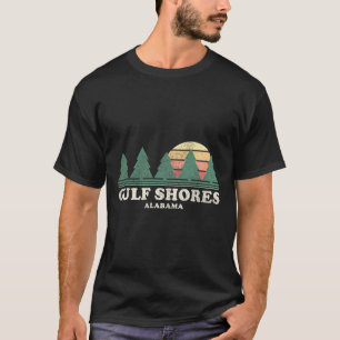 Gulf Shores Al Vintage Throwbyck Tee Retro 70s Des