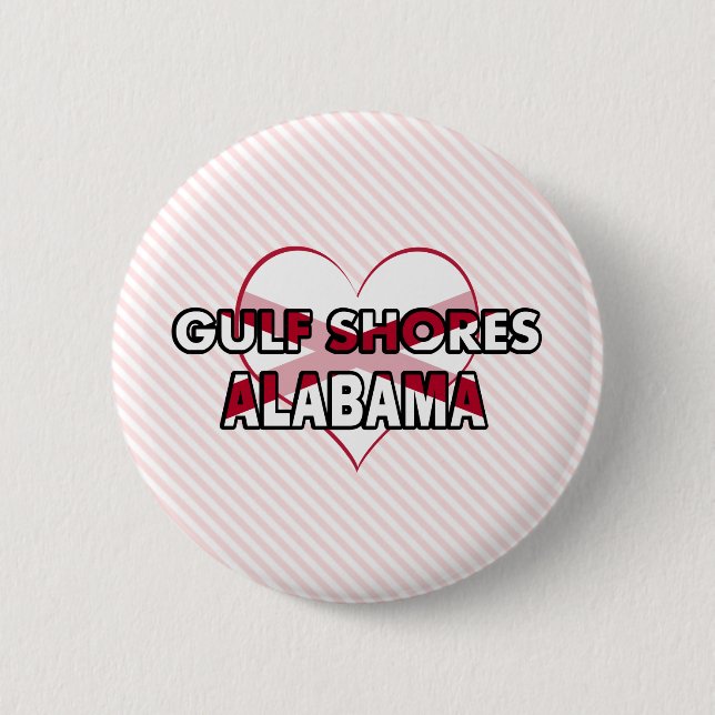 Gulf Shores, Alabama 2 Inch Round Button (Front)
