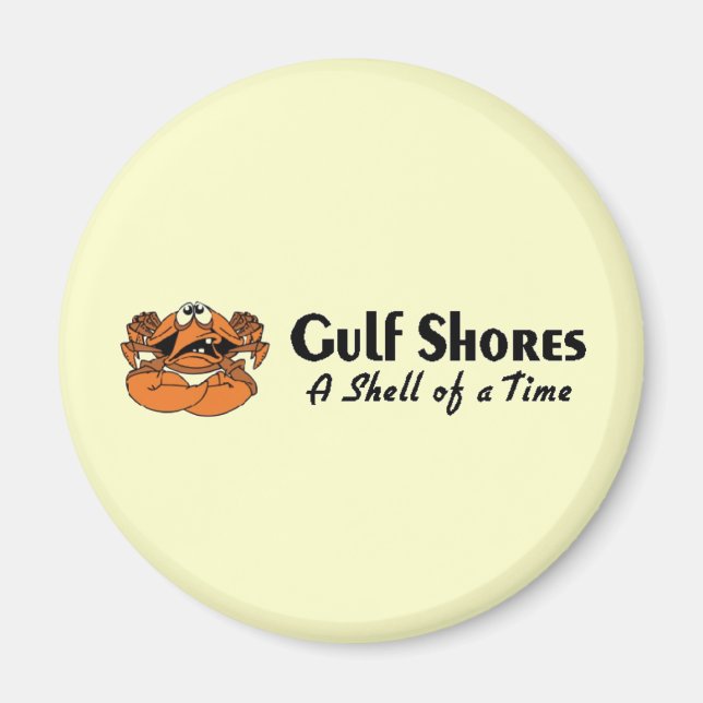 Gulf Shores Alabama Crab Magnet (Front)
