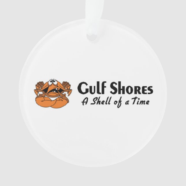 Gulf Shores Alabama Crab Ornament (Front)